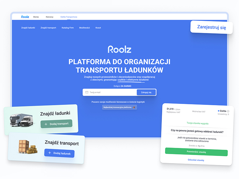 Roolz - Platforma do organizacji przewozw adunkw